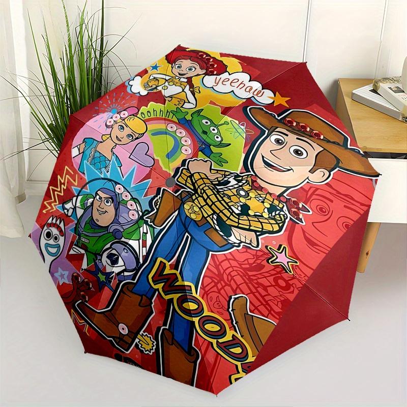 Toy Story Woody Automatic Opening and Closing Umbrella, Compact Travel Umbrella, Lightweight and Portable, Suitable for Beach Commuting Busi