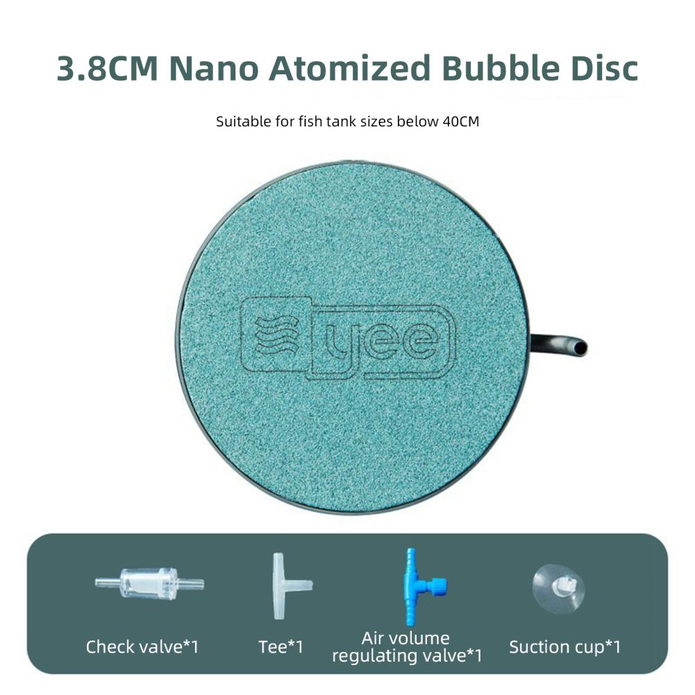 

Аквариумный воздушный камень, кислородный диффузор, бесшумный пузырьковый камень с присосками, аксессуары для воздушного насоса для аквариума и рыбного резервуара