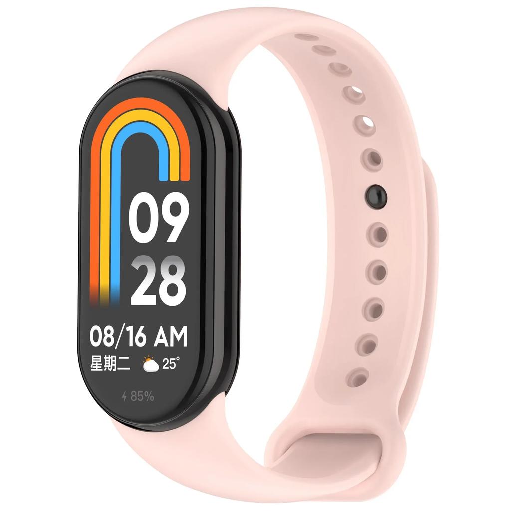 Colour Silicone Strap for Xiaomi Mi Band 10/9 Soft Sport Replaceable Wristband for Xiaomi Mi Band 8/9/10 Original Official Strap