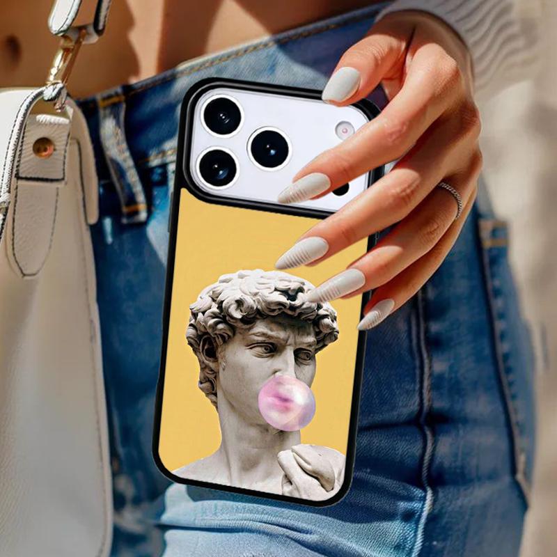 Neon Vaporwave Art Phone Case For iPhone 17 Air 14 15 13 12 Max Cover For Apple 16e 11 Pro Max Plus Coque