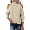 Women Casual Fashion Loose Long-sleeved  Solid Color Top Sweater