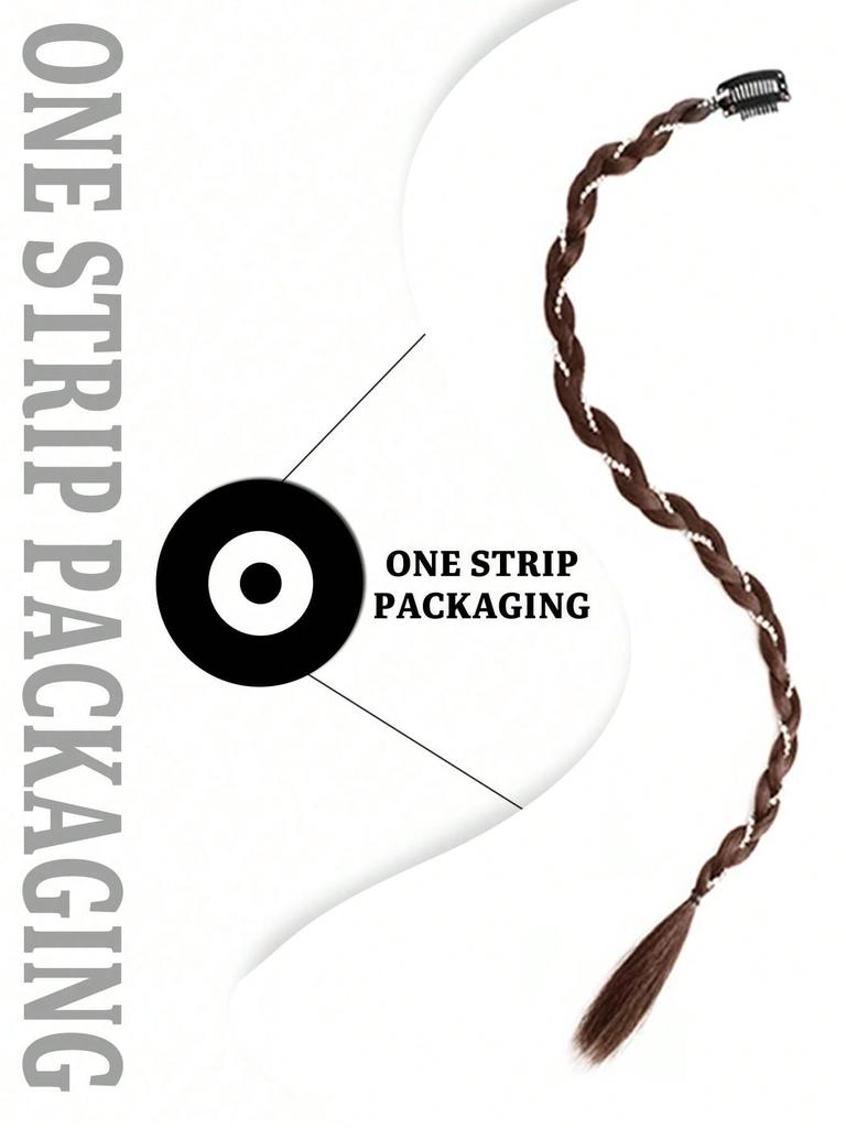 1 Piece/pack Wig Braid Synthetic One Card Twist Braid Imitation Pearl Boxing Braid Ponytail