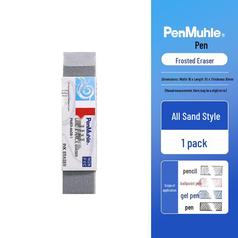 UK Frosted Dual-Use Pen Eraser for Ballpoint, Gel, and Fountain Pen Marks