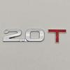 1Pcs 2.0T 2.2T 2.4T 2.5T 2.8T 3.0T Premium Metal Car Sticker Side Fender Rear Trunk Emblem Badge Decals For Any Vehicle