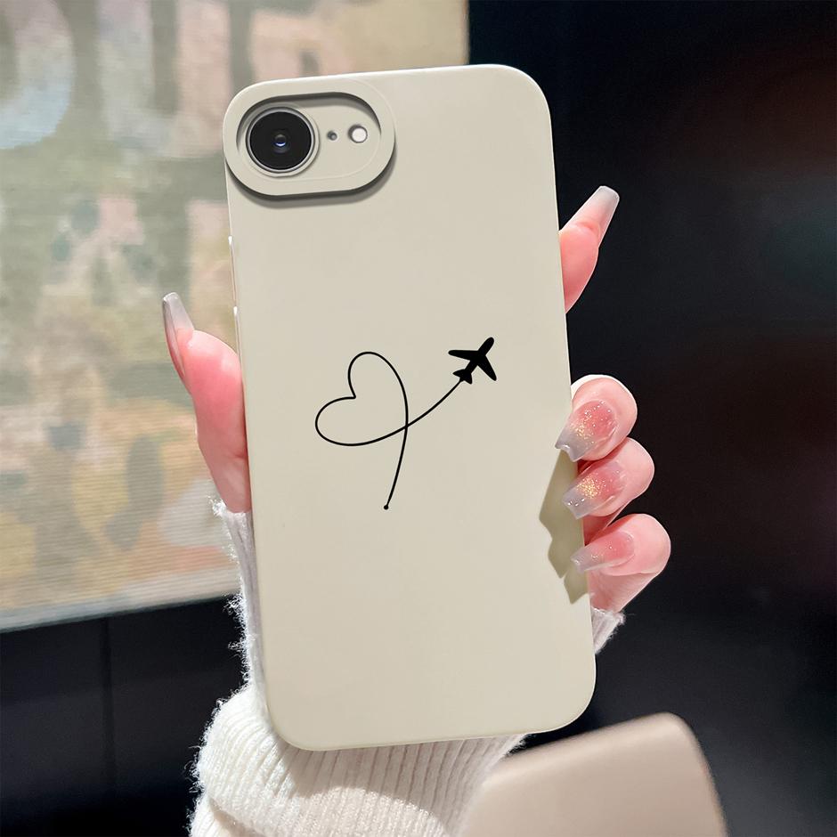For iPhone17 17E 17Air 17Pro 17ProMax Case Pink Rose Rainbow Trendy Antifouling Bumper For iPhone17E iPhone 17 Pro Max Air Capa