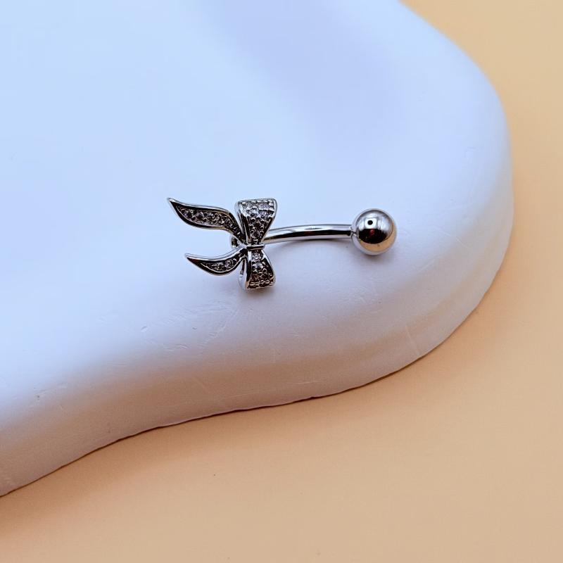 Bow Belly Button Ring Navel Piercing Sexy Belly Rings Body Piercing Navel Rings Body Jewelry For Women Girls
