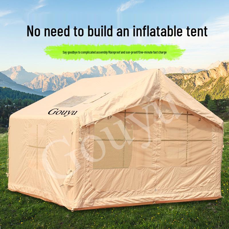 7.5 Sqm Inflatable Camping Tent - Portable, Rainproof, No-Setup, Foldable Small House for Outdoor Adventures