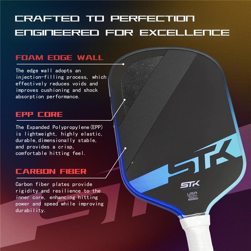 T700 Carbon Fiber Pickleball Paddle with Foam Core, Professional Tournament Grade Competition Paddle for Advanced Players