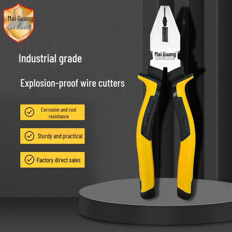 Multifunctional Labor-saving Electrician's Pliers Set: Tiger, Diagonal Cutting, and Hand Pliers - 3-Piece Set