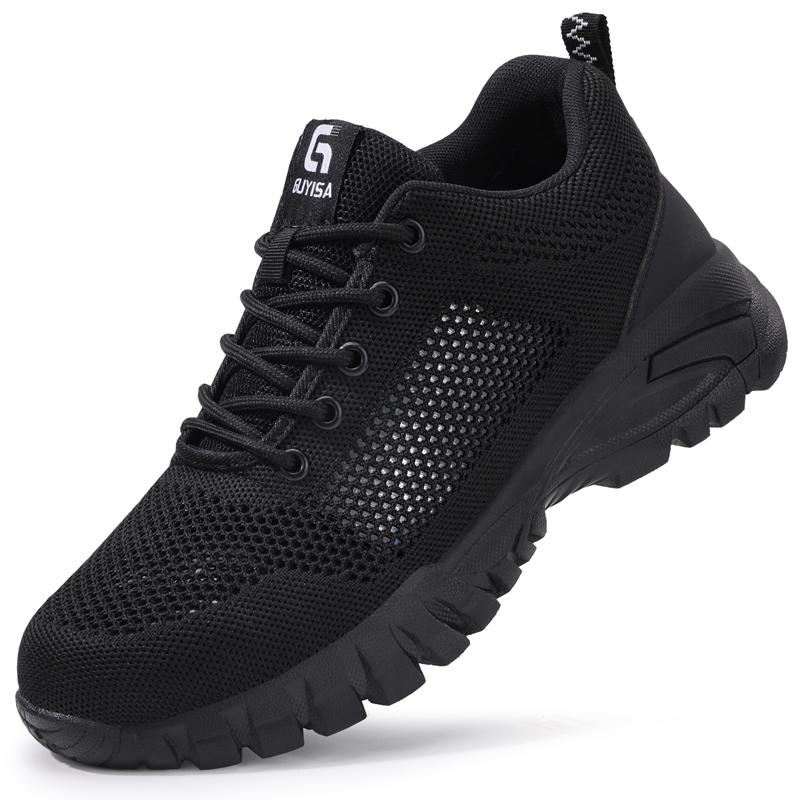 Fashion Safety Shoes Men Breathable Work Sneakers Male Indestructible Shoes Anti-stab Anti-smash Work Boots Steel Toe Shoes