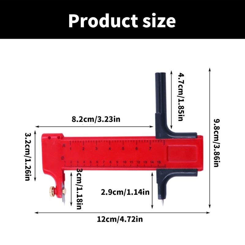 Adjustable Circular Cutting Tool Compass Circular Cutter Dia 2cm-15cm Circular Circle Rotary Compass Cutter