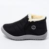 Women Boots Slip On Winter Shoes Women Ankle Botas Mujer Waterpoorf Snow Boots Female Plush Flats Casual Shoes 35-44 WSH4162