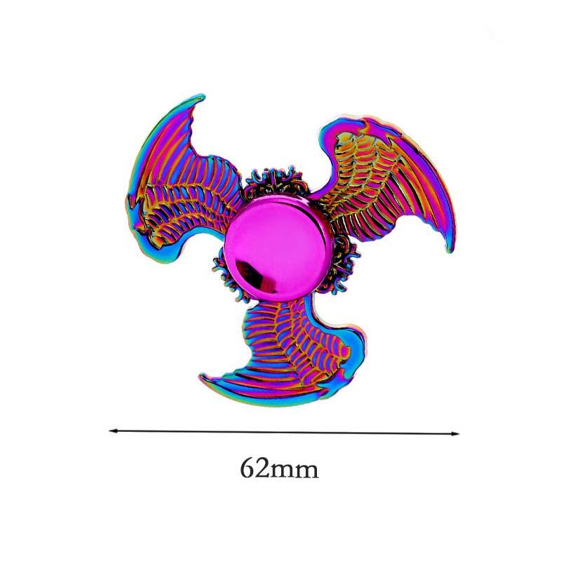 New Colorful Rainbow Alloy Fingertip Gyro Decompression Creativity Finger Spinners Hand Fidget Small Toys