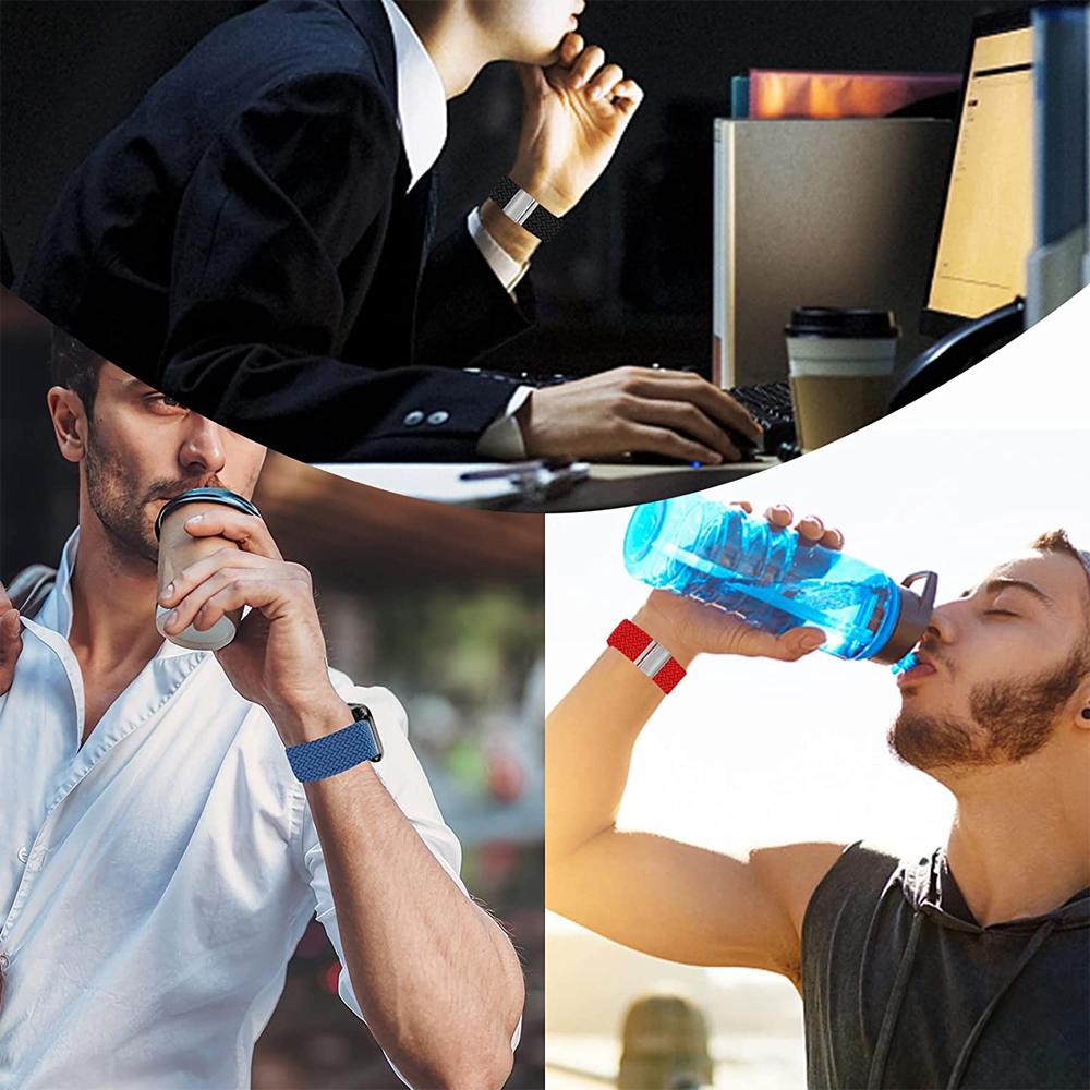 Strap For Apple Watch Ultra Band 49mm 45mm 44mm 40mm 41mm 42mm 40 45 Mm Braided Solo Loop Correa Bracelet Series 8 7 3 5 Se 6 4