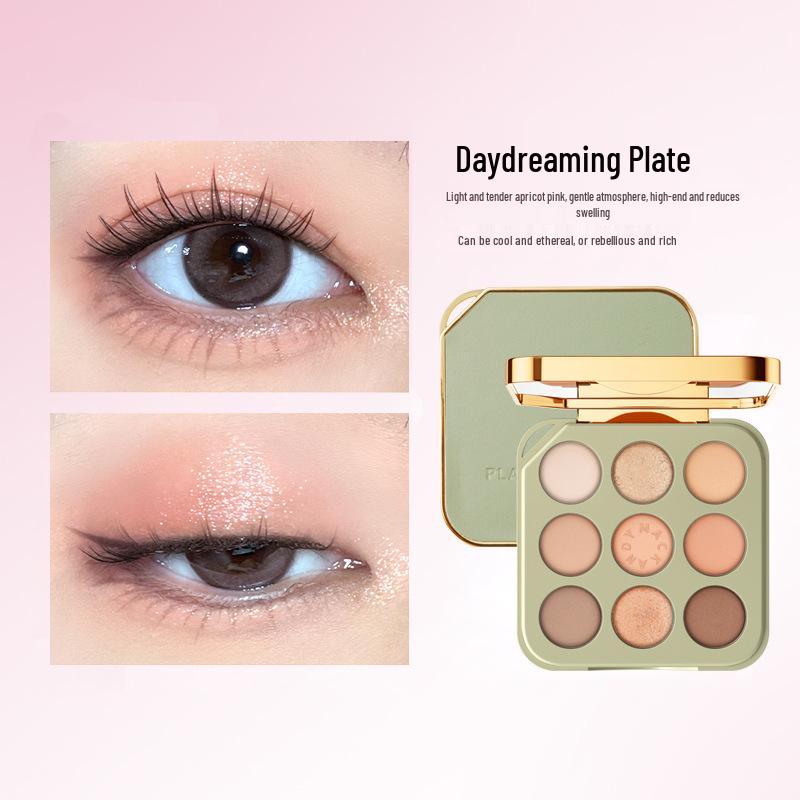 Mark Andy Игривая шелковистая палетка теней для век из 9 цветов: Жемчужный матовый водостойкий нюдовый в розово-землистых тонах