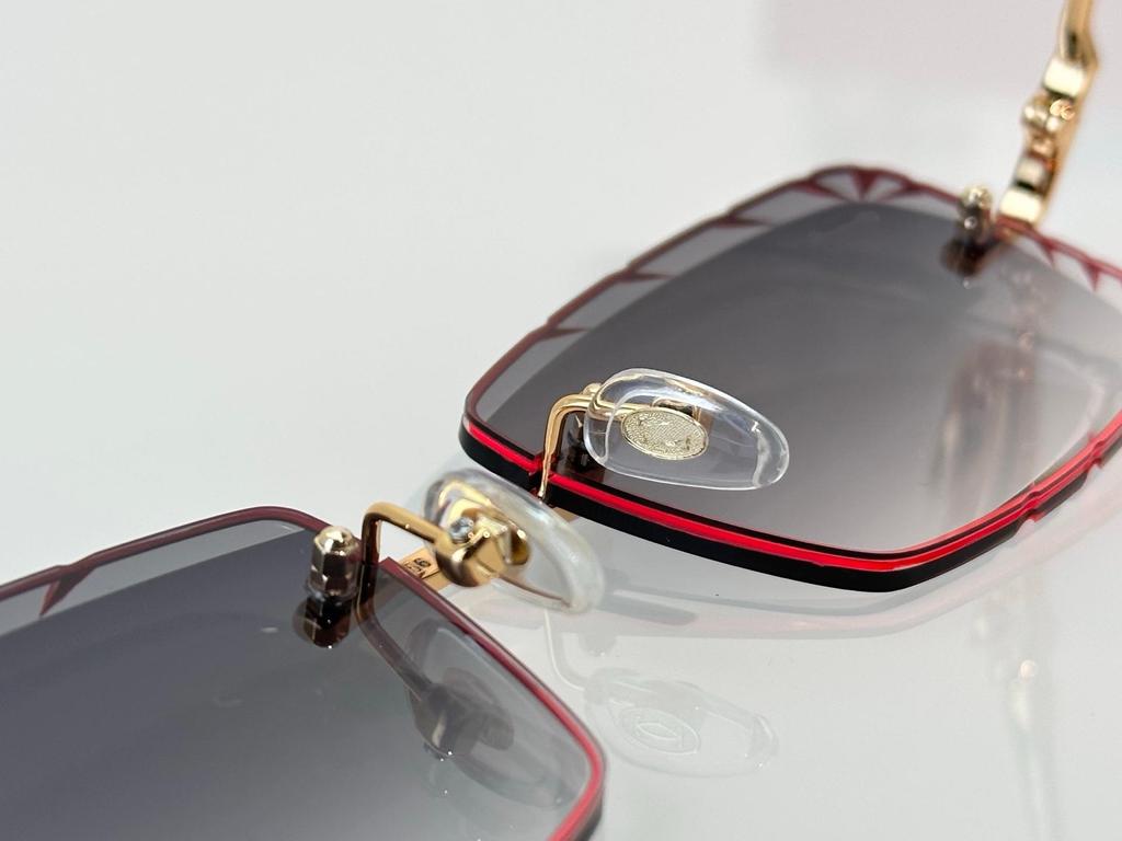 CT02507J Unisex Frameless Leopard Sunglasses - Fashionable, Versatile, Photochromic for Parties and Vacations