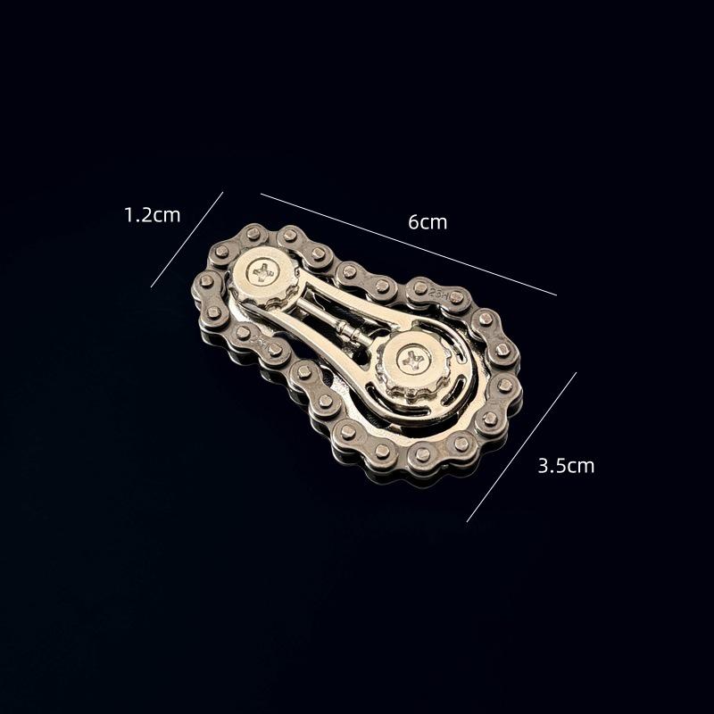 Cross-Border Gear Linkage Metal Fidget Spinner Toy