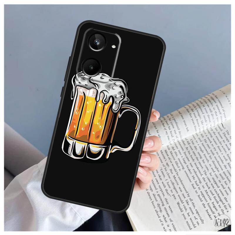 Beer Cup For Realme 9 10 11 12 Pro Plus GT5 C67 C55 C53 C35 C33 C30 C25s C21Y C15 GT3 GT Neo 5 Case
