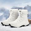 Winter fashion high-top hiking shoes for men and women outdoor thickened non-slip snow boots velvet warm breathable cotton shoes