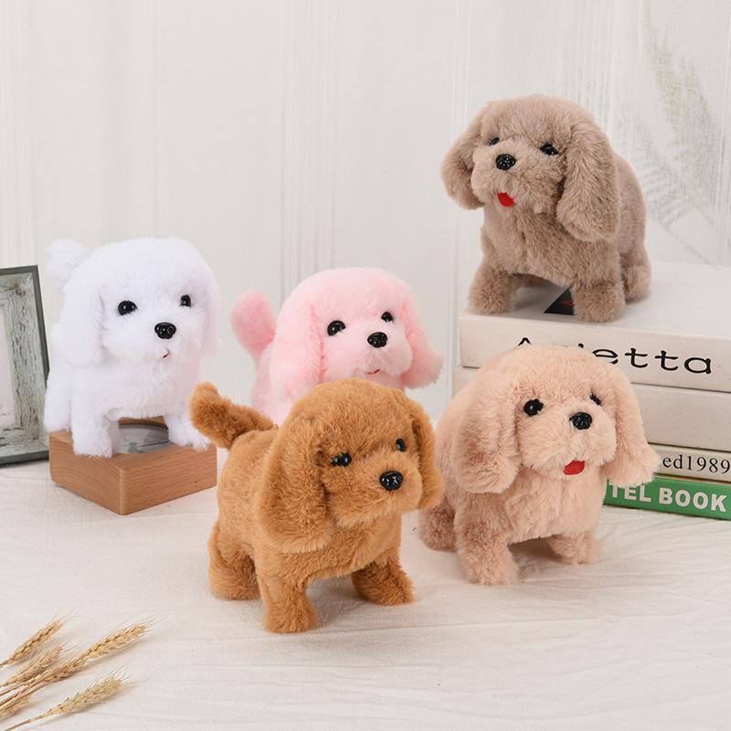 Plush Electric Walking & Barking Teddy Dog Simulation Toy for Children