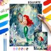 Mermaid Digital Oil Painting Diy Oil Painting Hand Painting Living Room Bedroom Decoration Painting