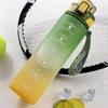 Cycling Gradients Water Bottles Large Capacity Fashion Sports Water Bottles for Gym and Outdoor Activity