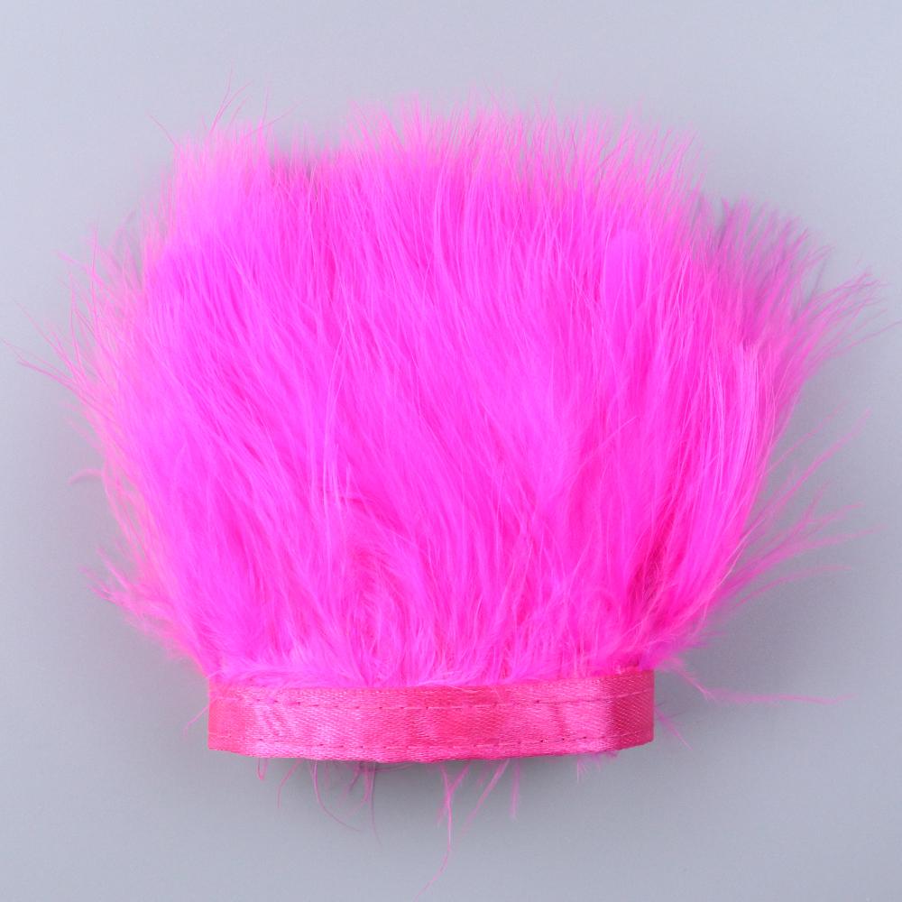 1Meters Furry Turkey Feathers Trim Ribbon White Natural Plumes For Traditional Holiday Dress Sewing Plumas Accessories
