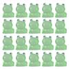 Set of 20 Glowing In the Dark Resin Miniature Frogs Figurines Various Colors for DIY Crafts and Party Decorations