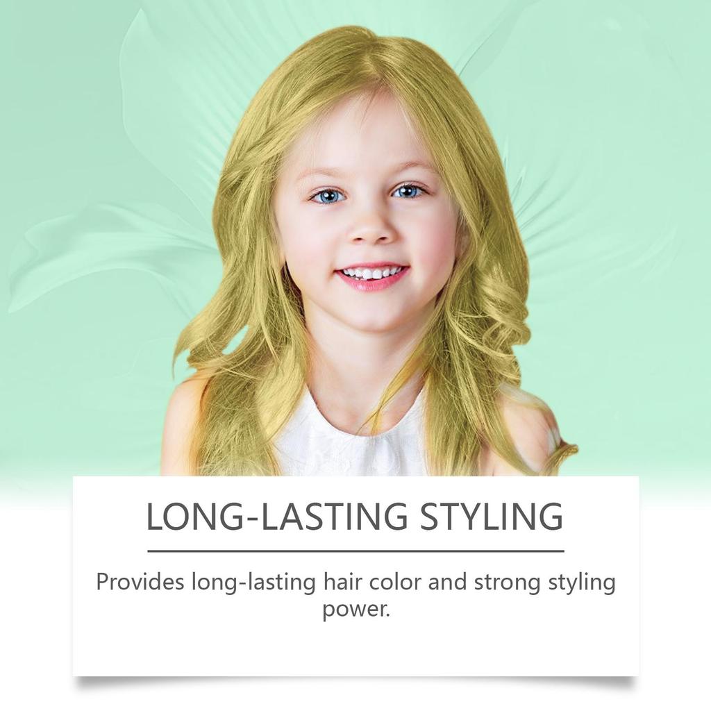 Kids Temporary Hair Color, Strong Hold Styling, Vibrant Hair Color, Gentle Formula for Safe & Healthy Hair