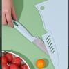 Kitchen Plastic Cutting Board, Reusable Plastic Utility Cutting Board Multifunctional Portable Fruit Chopping Board with Hanging Hole for