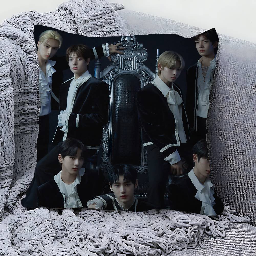 Korea Boy Band E-ENHYPENES Pillow Cushion Cover Pillowcase Living Room Sofa Home Decor Customized