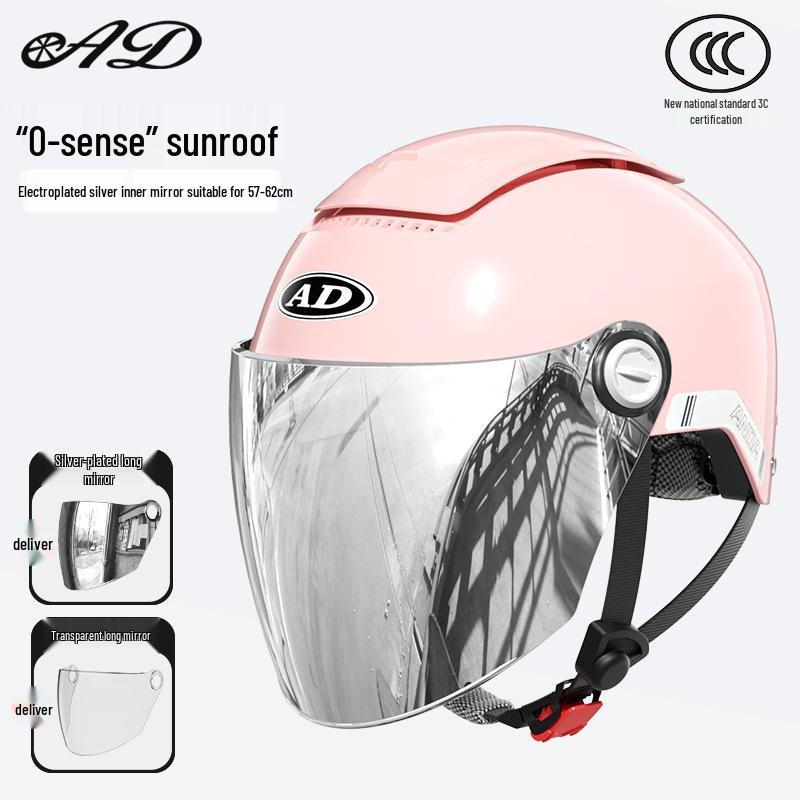 National Standard Class A 3C Certified All-Season Electric Bicycle Helmet with Sunroof and Summer Sun Protection
