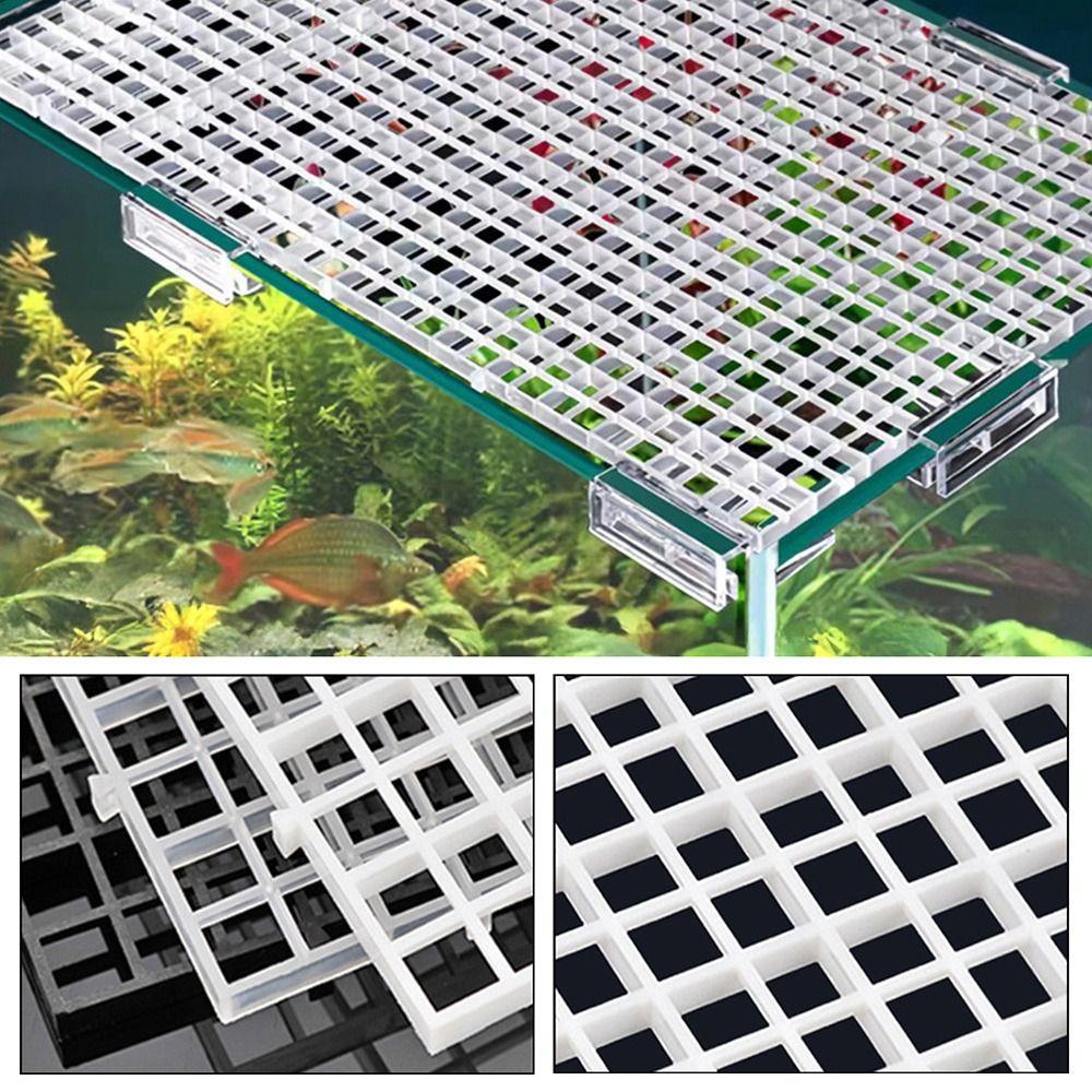 Piatto Isolante per Acquario Durevole 30x15/30x30cm Piatto Divisorio a Griglia Vuota Smontabile e Assemblabile Piatto Filtro Inferiore per Acquario