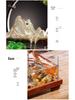 Chinese Wealth-Attracting Water Fountain with Fish Tank - Creative Ornament for Home or Office