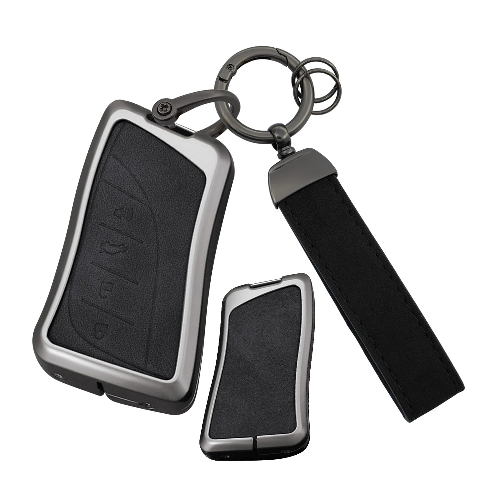 [ontto] Lexus Key Case Key Holder Alloy PU Leather Key M чёрный