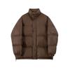 Abrigo de Algodón con Temperamento de Cuello Alto Retro Chaqueta Corta Cálida de Invierno para Hombre Estilo Coreano Suelto Color Sólido Versátil Abrigo de Algodón