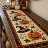 Rustic Farmhouse Table Linens Fall Runner Quilted Pumpkin Rectangular Runner for Dining Cover Halloween Autumn Harvest Decor Party Supplies