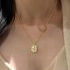 New in fashion glossy tulip flower necklace for women light luxury fritillariae small flower collar chain  gifts
