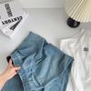 Women's High Waist Lyocell Tencel Wide-Leg Floor-Length Denim Pants - Summer Style
