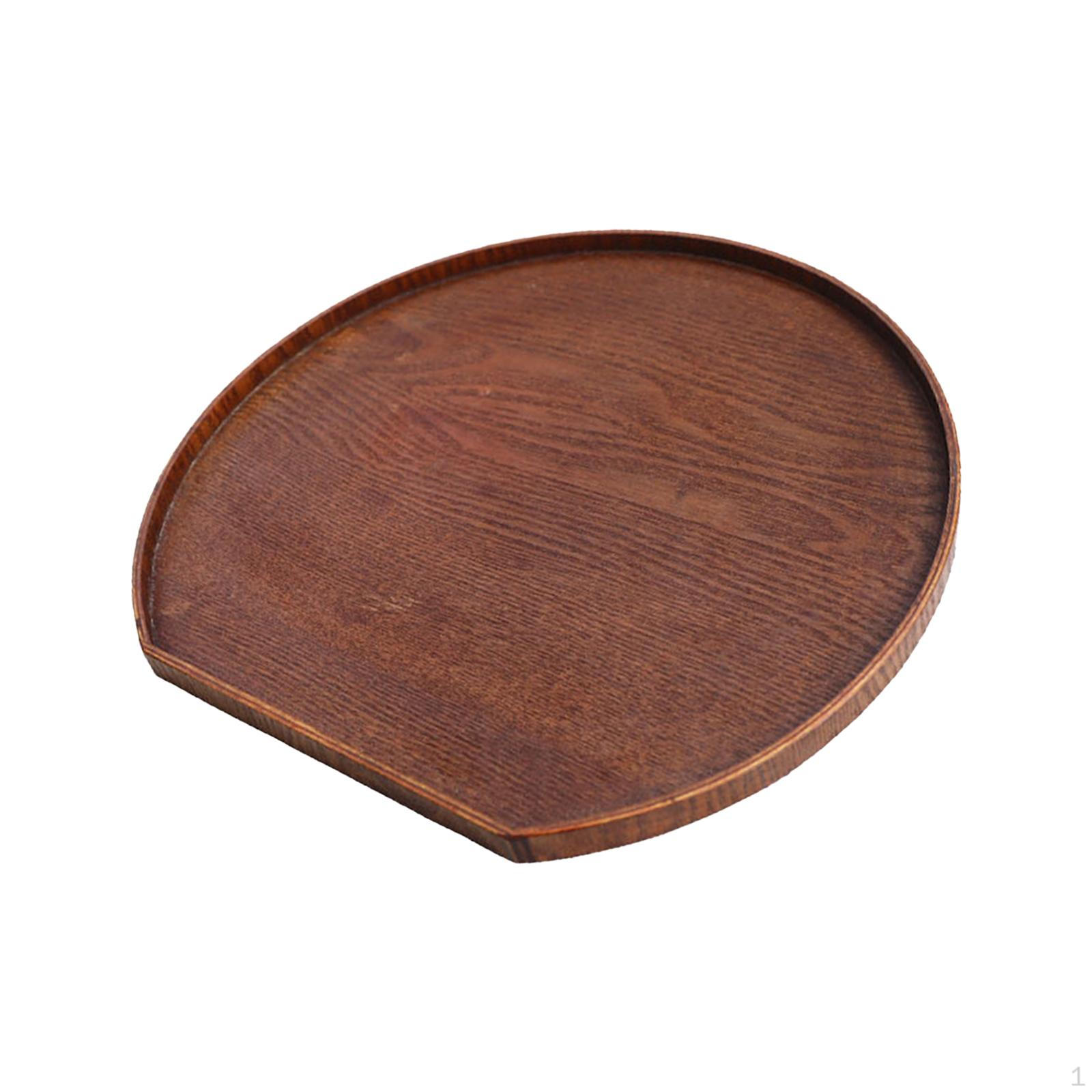 Круглая деревянная подставка для подачи десертов и сырная доска для завтрака 36cmx33cm