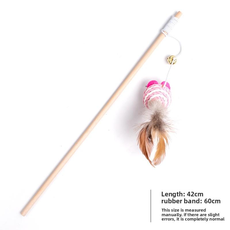 Katzenspielzeug, Katzen-Reizstäbe, Katzen-Selbstbefriedigung zur Linderung von Langeweile, Kleine Maus mit Glöckchen, Bissfest, Kätzchenkonsum