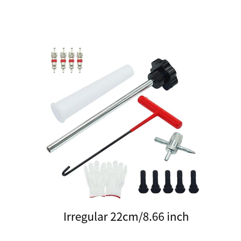 Quick Change Tire Valve Tool Kit Valve Stem Puller Repair Valve Core Removal Tool for Car Truck ATV Lawn Mower Motorcycle
