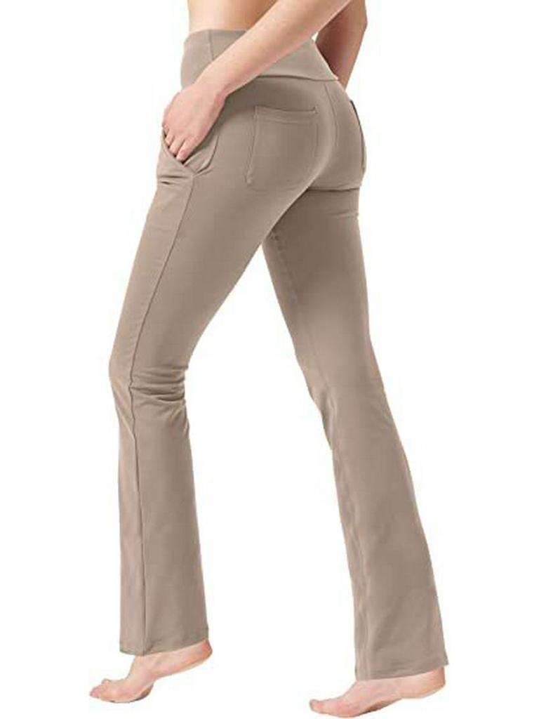 European & American High-Waist Flared Wide-Leg Yoga Pants for Girls 2023
