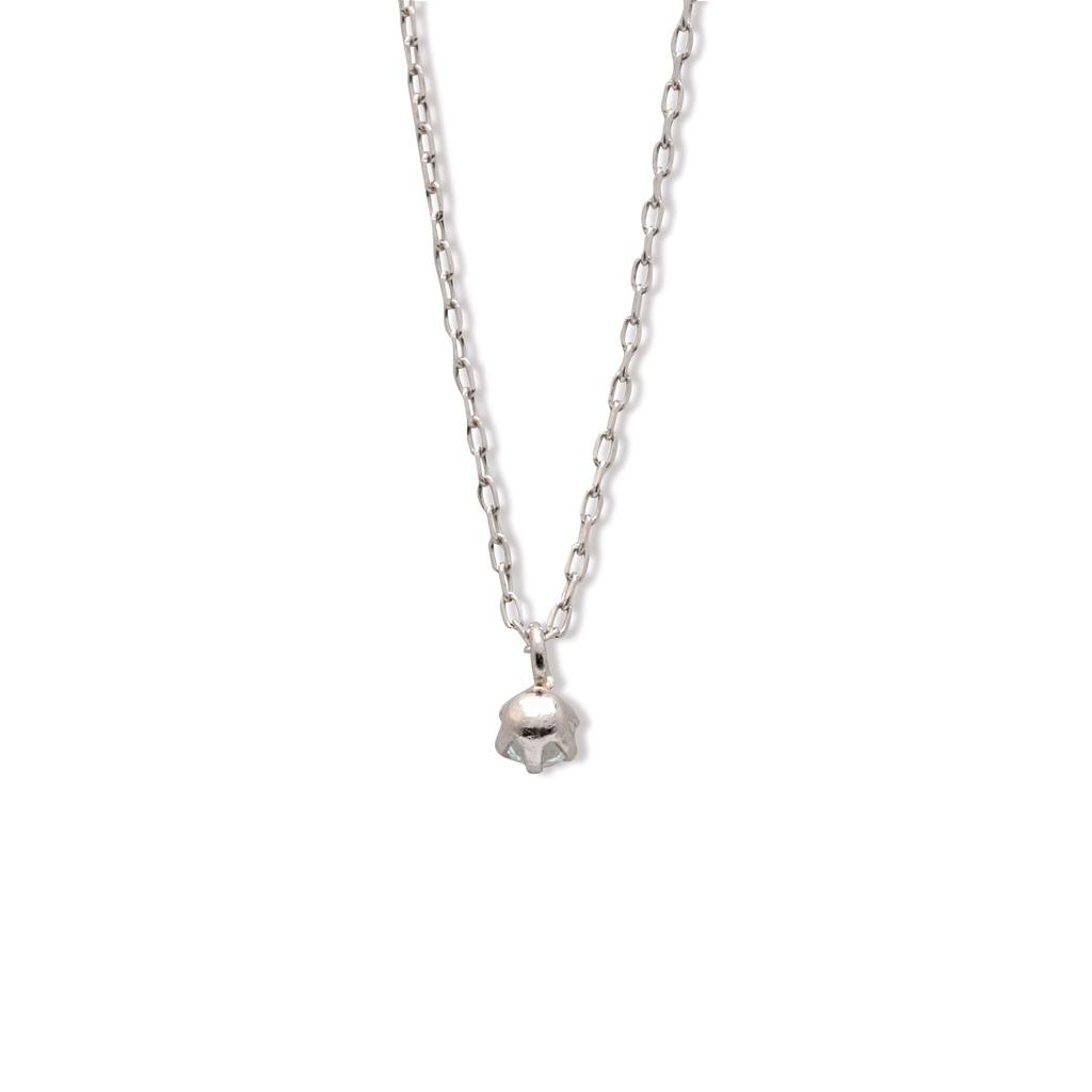 ESTELLE März Geburtsstein Aquamarin Platin Halskette 0452-2472-0019-0000