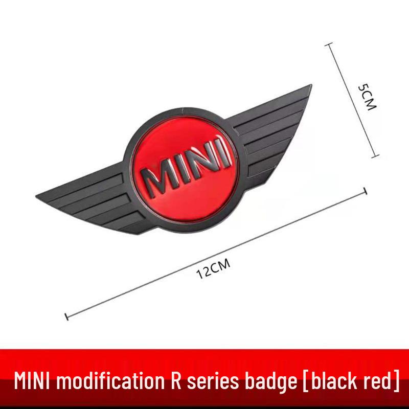 Mini Car Metal Hood & Rear Emblem Sticker Set