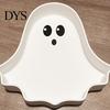 PLA Material Tray Cute Ghost Tray, 3D Printed Halloween Shape Desktop Storage Dish, Small Item Organizer Key Jewelry Candy Tabletop Decor for