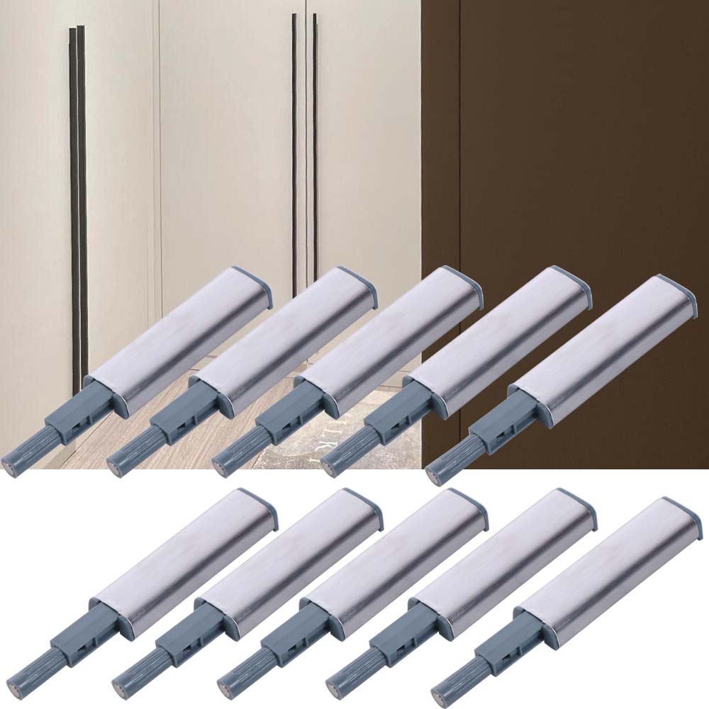 10 Pcs Hardware Drawers Magnetic Door Stop High Quality Noise Cancel Quiet Close Closer Stainless Steel Screws Drawer Soft