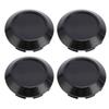 4pcs Wheel Center Caps Excellent Sealing Exquisite ABS Snap On Wheel Center Hub Cap Cover 76mm Outer Diameter Black
