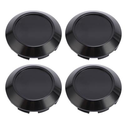 4 ks Středové krytky kol Vynikající těsnění Vynikající ABS Zacvakávací Krytka středu kola Náboj kola 76mm Vnější průměr Černá
