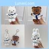 Bunny Plush Toy Keychain With Super Soft Short Plush For Girls And Teens